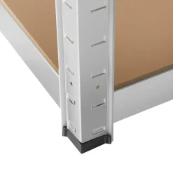 tectake Werkplaatsrek, Zilver Clearance