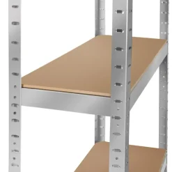 tectake Werkplaatsrek, Zilver Hot