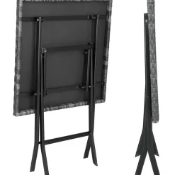 tectake Wicker balkonset Trevi, Grijs Outlet