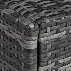 tectake Wicker ligbed met wielen, Grijs/lichtgrijs Hot