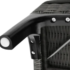 tectake Wicker lounge Bellaria met aluminium frame, Grijs New