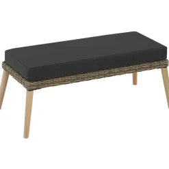 tectake Wicker lounge Pula met aluminium frame, Natuur Sale