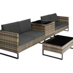 tectake Wicker loungeset Ostuni, Natuur Online