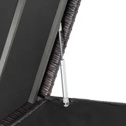 tectake Wicker opbergbox Kiruna met kunststof gaas, 120x55x61,5cm, 270l, Bruin New