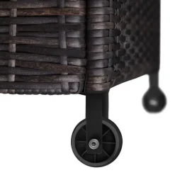 tectake Wicker opbergbox Kiruna met kunststof gaas, 120x55x61,5cm, 270l, Bruin New