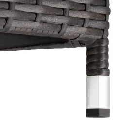 tectake Wicker opbergbox Kiruna met kunststof gaas, 120x55x61,5cm, 270l, Bruin New