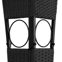 tectake Wicker tuinpaviljoen Mona 3x4m, Zwart/crème Hot