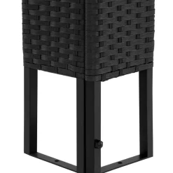 tectake Wicker tuinpaviljoen Mona 3x4m, Zwart/crème Hot