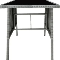 tectake Wicker tuinset Lausanne 2+1 - Lichtgrijs