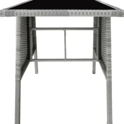 tectake Wicker tuinset Lausanne 2+1 - Lichtgrijs