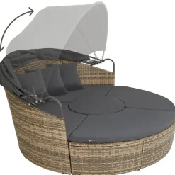 tectake Wicker zonne-eiland Santorini, Natuur Clearance
