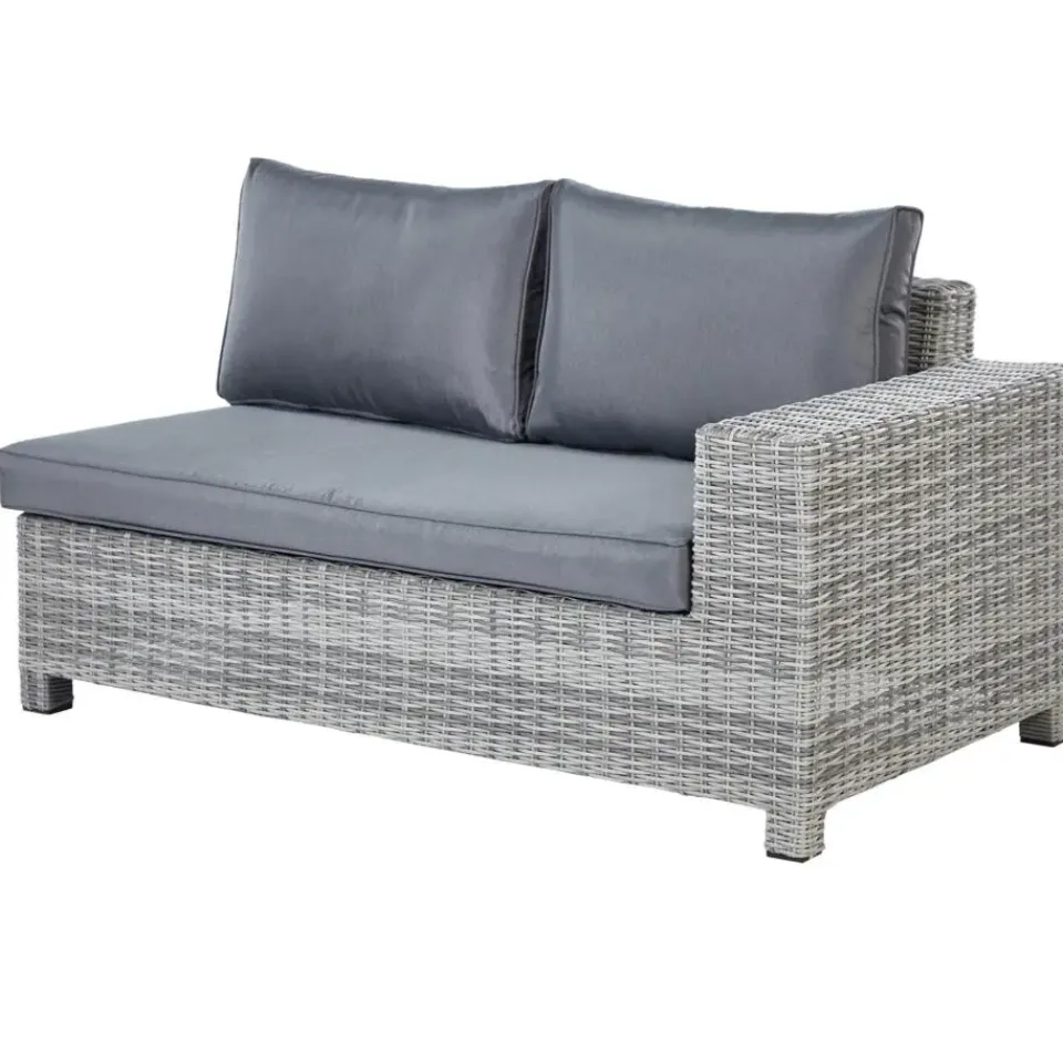 Beliani TEGLIO - Loungeset 9-zits - Grijs - Kunstrotan Best