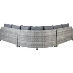 Beliani TEGLIO - Loungeset 9-zits - Grijs - Kunstrotan Best