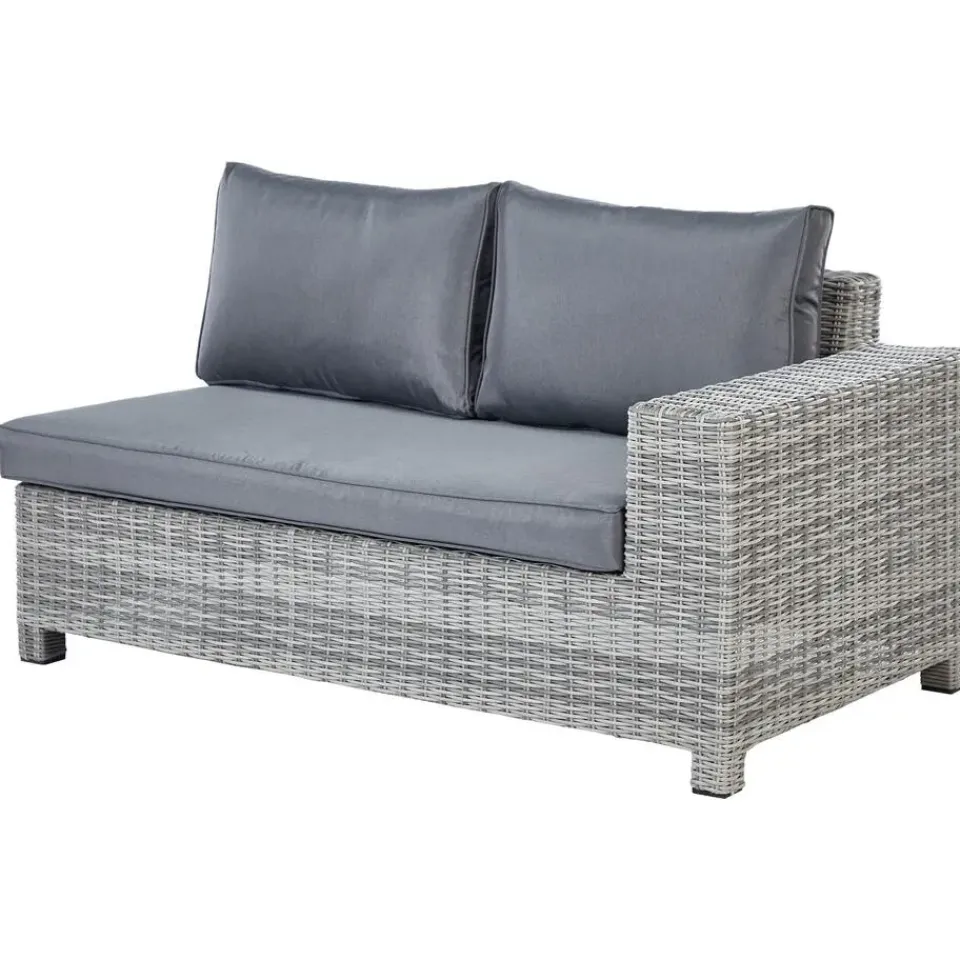 Beliani TEGLIO - Loungeset 9-zits - Grijs - Kunstrotan Best