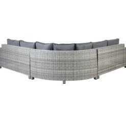 Beliani TEGLIO - Loungeset 9-zits - Grijs - Kunstrotan Best