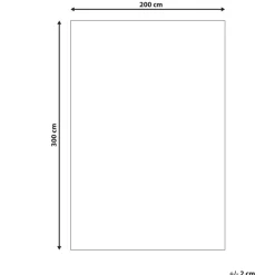 Beliani TELLIKAYA - Loper vloerkleed - Grijs - 200 x 300 cm - Jute Hot