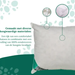 Ten Cate 100% Eendenveren Hoofdkussen - 60x70 - 2 stuks Discount