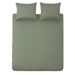 Ten Cate 100% Katoensatijnen Tweepersoons Dekbedovertrek - 200x200/220 - Groen Discount