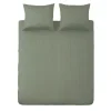 Ten Cate 100% Katoensatijnen Lits-jumeaux Dekbedovertrek - 240x200/220 - Groen Clearance
