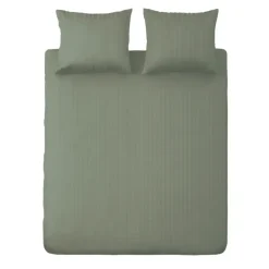 Ten Cate 100% Katoensatijnen Lits-jumeaux Dekbedovertrek - 240x200/220 - Groen Clearance