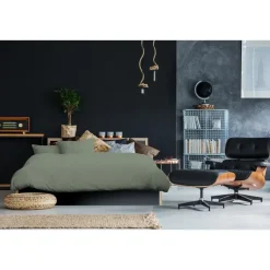 Ten Cate 100% Katoensatijnen Lits-jumeaux Dekbedovertrek - 240x200/220 - Groen Clearance