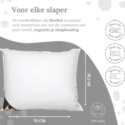 Ten Cate - Synthetisch Hoofdkussen - 60x70 Outlet