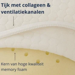 Ten Cate anti age hoofdkussen - traagschuim - 60x70 cm Outlet