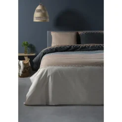Ten Cate Katoenen Dekbedovertrek - 240x200/220 - Zig Zag Taupe New