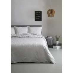 Ten Cate Katoenen Dekbedovertrek - 200x200/220 - Wieber Antraciet New