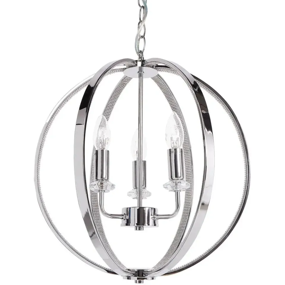 Beliani TENOIRO - Kroonluchter - Zilver - IJzer Clearance