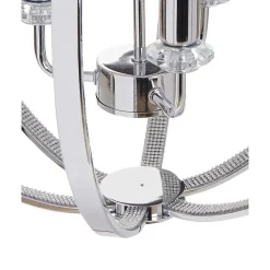 Beliani TENOIRO - Kroonluchter - Zilver - IJzer Clearance