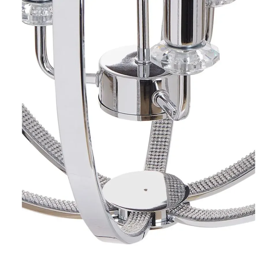 Beliani TENOIRO - Kroonluchter - Zilver - IJzer Clearance