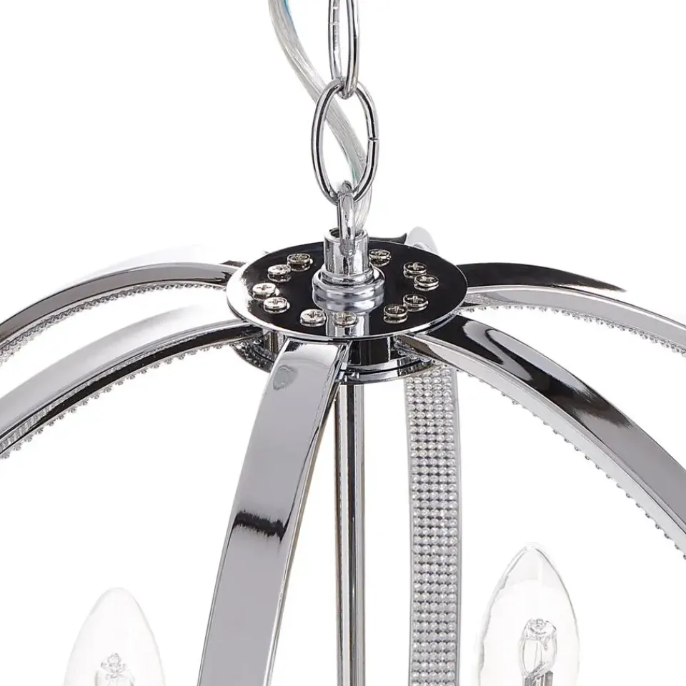 Beliani TENOIRO - Kroonluchter - Zilver - IJzer Clearance