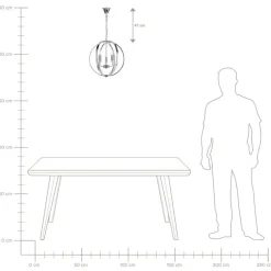 Beliani TENOIRO - Kroonluchter - Zilver - IJzer Clearance