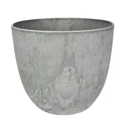 Ter Steege Bloempot - grijs - natuursteen look - 23 x 20 cm Best