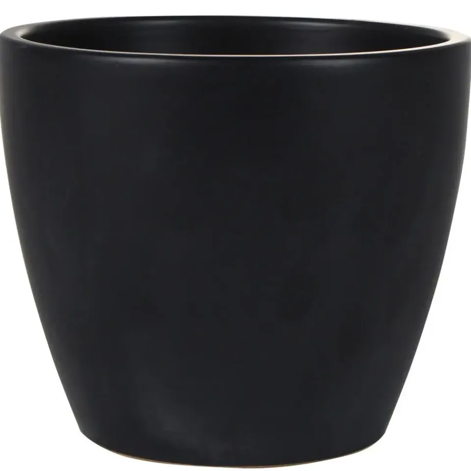 Ter Steege Bloempot - zwart - Scandinavisch - 16 x 18 cm Sale