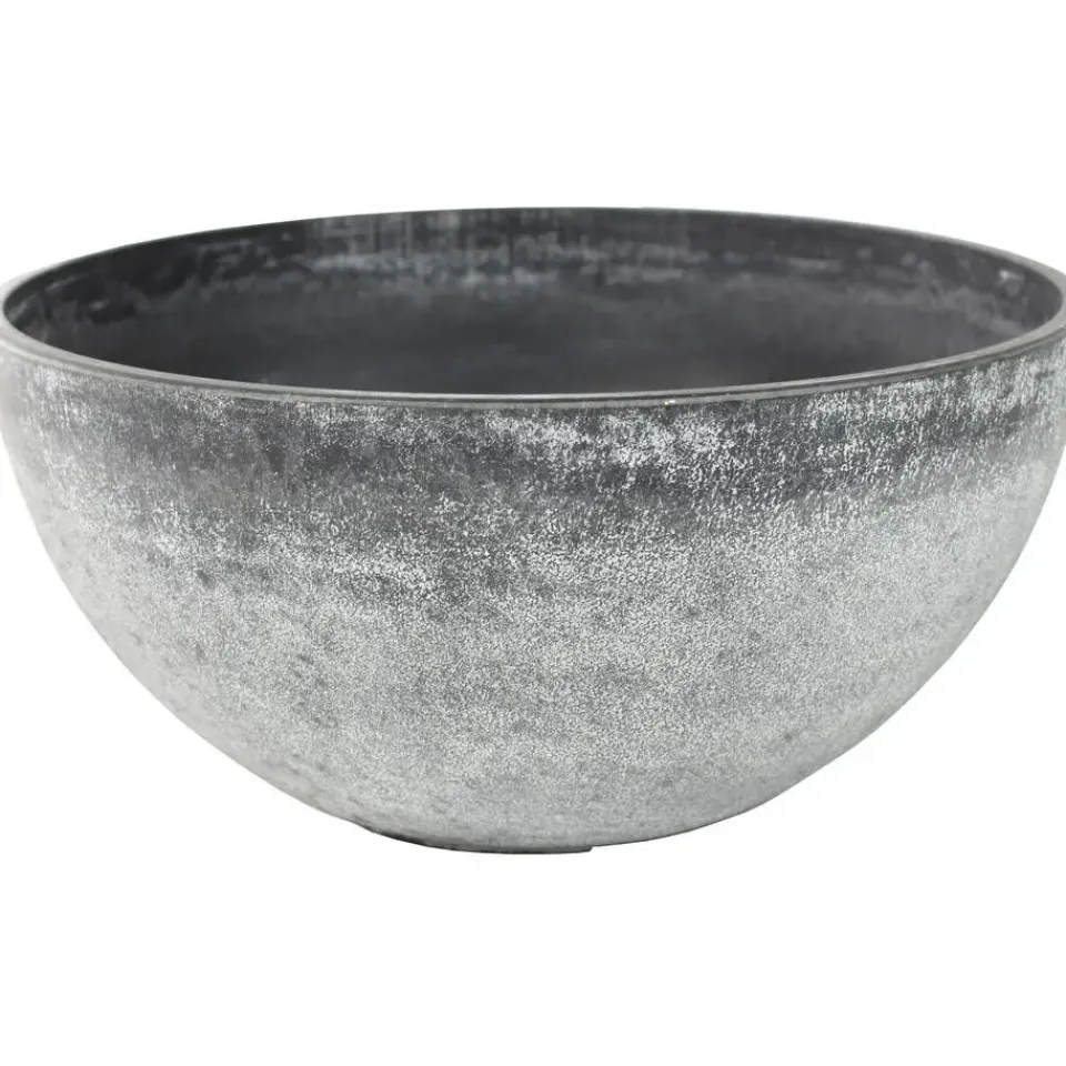 Ter Steege Bloempot schaal - kunststof - grijs - D55xH23 cm