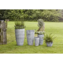 Ter Steege Plantenpot - betongrijs - kunststof-steenpoeder - 29x50 cm Clearance