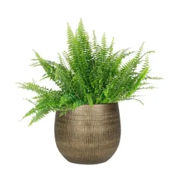 Ter Steege Plantenpot - metal look - goudkleurig - 26 x 25 cm Discount
