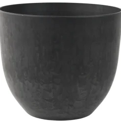 Ter Steege Plantenpot - zwart - kunststof - 28 x 24 cm Best