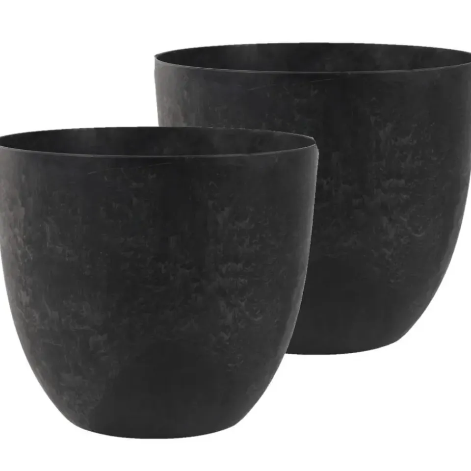 Ter Steege Plantenpot - zwart - kunststof - 45 x 38 cm Clearance