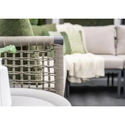 Garden Impressions Teramon hoekset - 4-dlg. - carbon black - taupe - desert sand Best