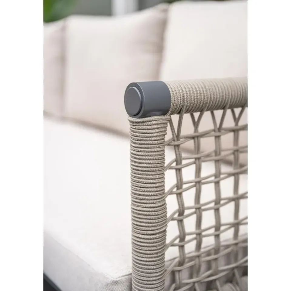 Garden Impressions Teramon hoekset - 4-dlg. - carbon black - taupe - desert sand Best