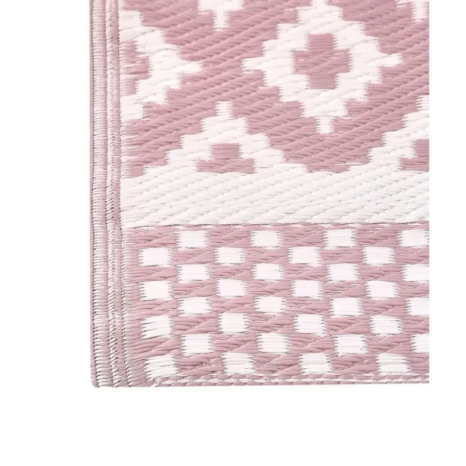 Beliani THANE - Outdoor kleed - Roze - 120 x 180 cm - Polypropyleen Discount