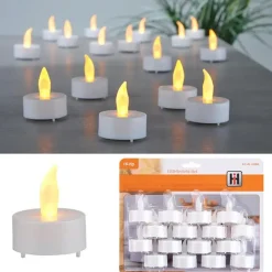Merkloos Theelichtjes - LED - 16 stuks - op batterijen Hot
