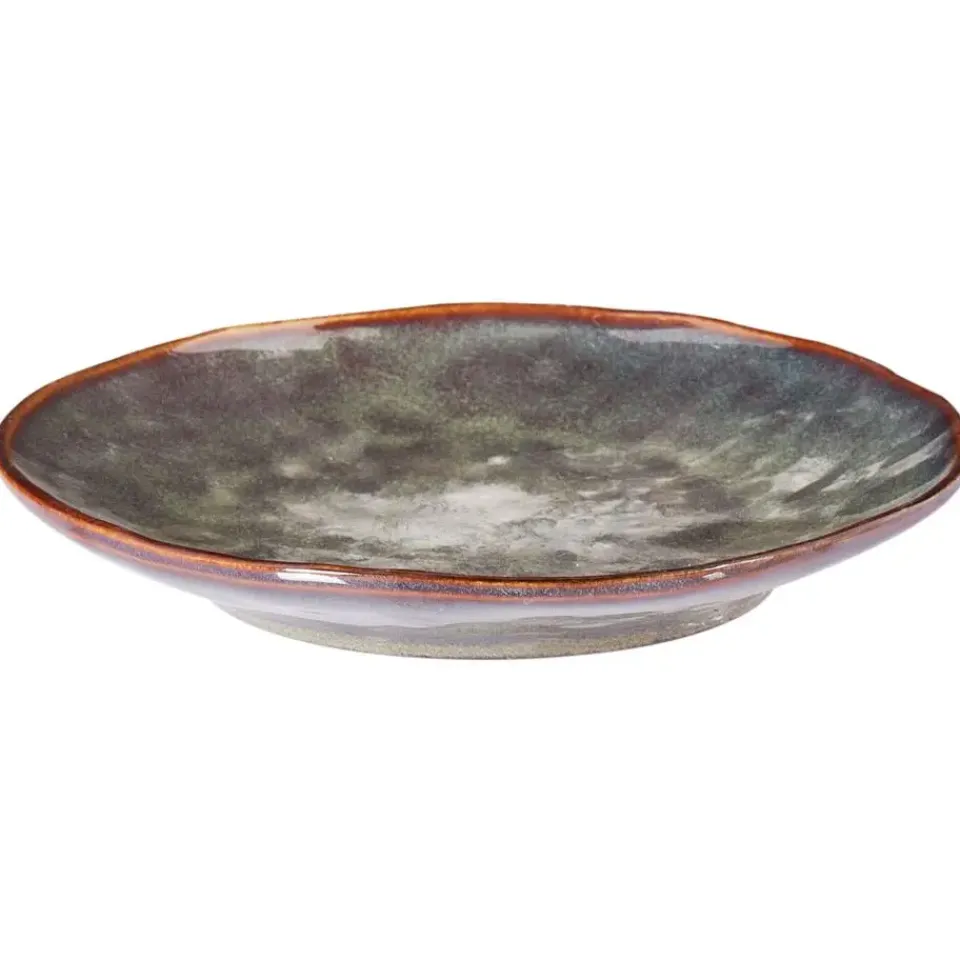 Leen Bakker THYME - Bijzetborden set van 4 - Donkergroen - Steengoed Hot