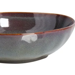 Leen Bakker THYME - Diepe borden set van 4 - Donkergroen - Steengoed New