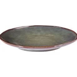 Leen Bakker THYME - Dinerborden set van 8 - Donkergroen - Steengoed New