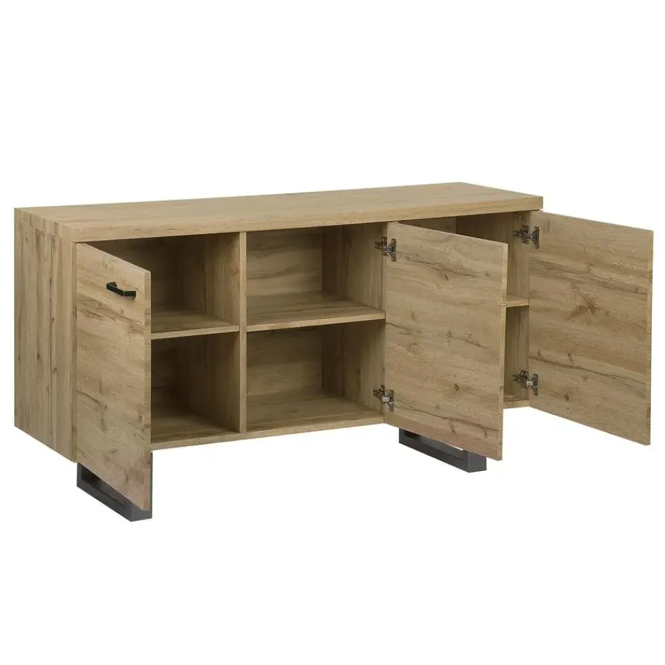 Beliani TIMBER L - Sideboard - Lichte houtkleur - MDF Clearance