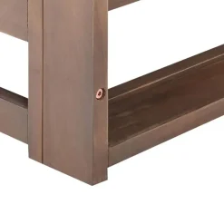 Beliani TIMOR - Loungebank 3-zits - Donker - Acaciahout Discount